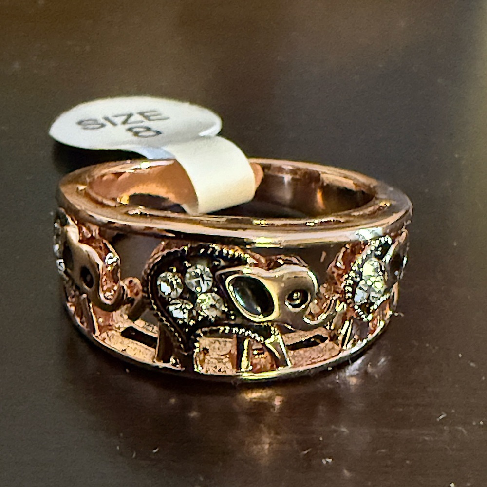 Elephant Design Rose Gold Ring✨Good Luck Ring ✨